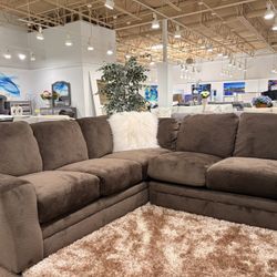 Plush Brown Made In America Catnapper Cloud Couch 