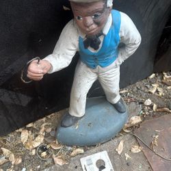 Vintage lawn jockey