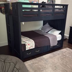 Pottery Barn Bunk Bed (full Over Full) Plus Dresser