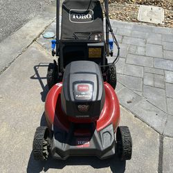Electric battery powered lawn mower, blower, weed trimmer and bush trimmer