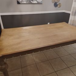 Oak Farmhouse Dining Room Table