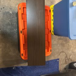 Wooden Shelf Brown Walnut