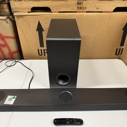 SOUNDBAR AND SUBWOOFER LG 3.1.3 Channel Soundbar w/ Wireless Subwoofer & Remote
