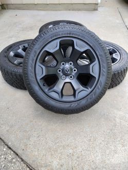 RIMS WHEELS, DODGE RAM 1500 LARAMIE 275/55/20 GOOD CONDITION 6X139.7