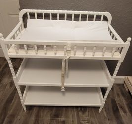 Baby Changing Table w/ 2 Tier Shelving + Upgraded Changing Pad