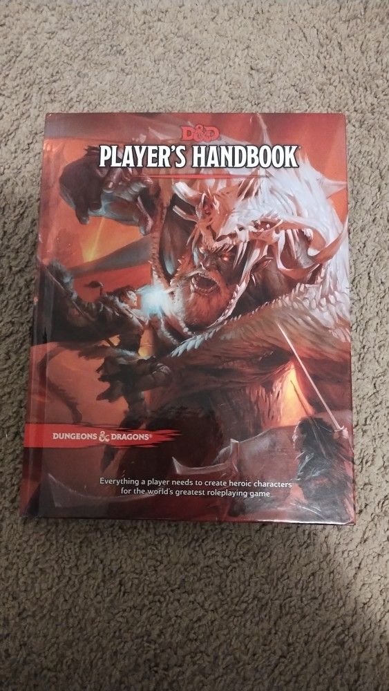 Dungeons & Dragons Players Handbook + Folder Of Character Sheets