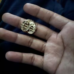 Dollar Sign Nugget Ring 