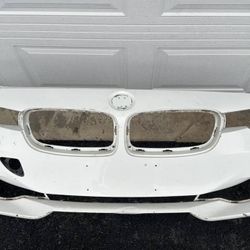 WHITE BMW 3 SERIES F30 2012 2013 2014 2015 ORIGINAL FRONT BUMPER