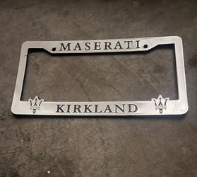Original Maserati of Kirkland dealer license plate frame
