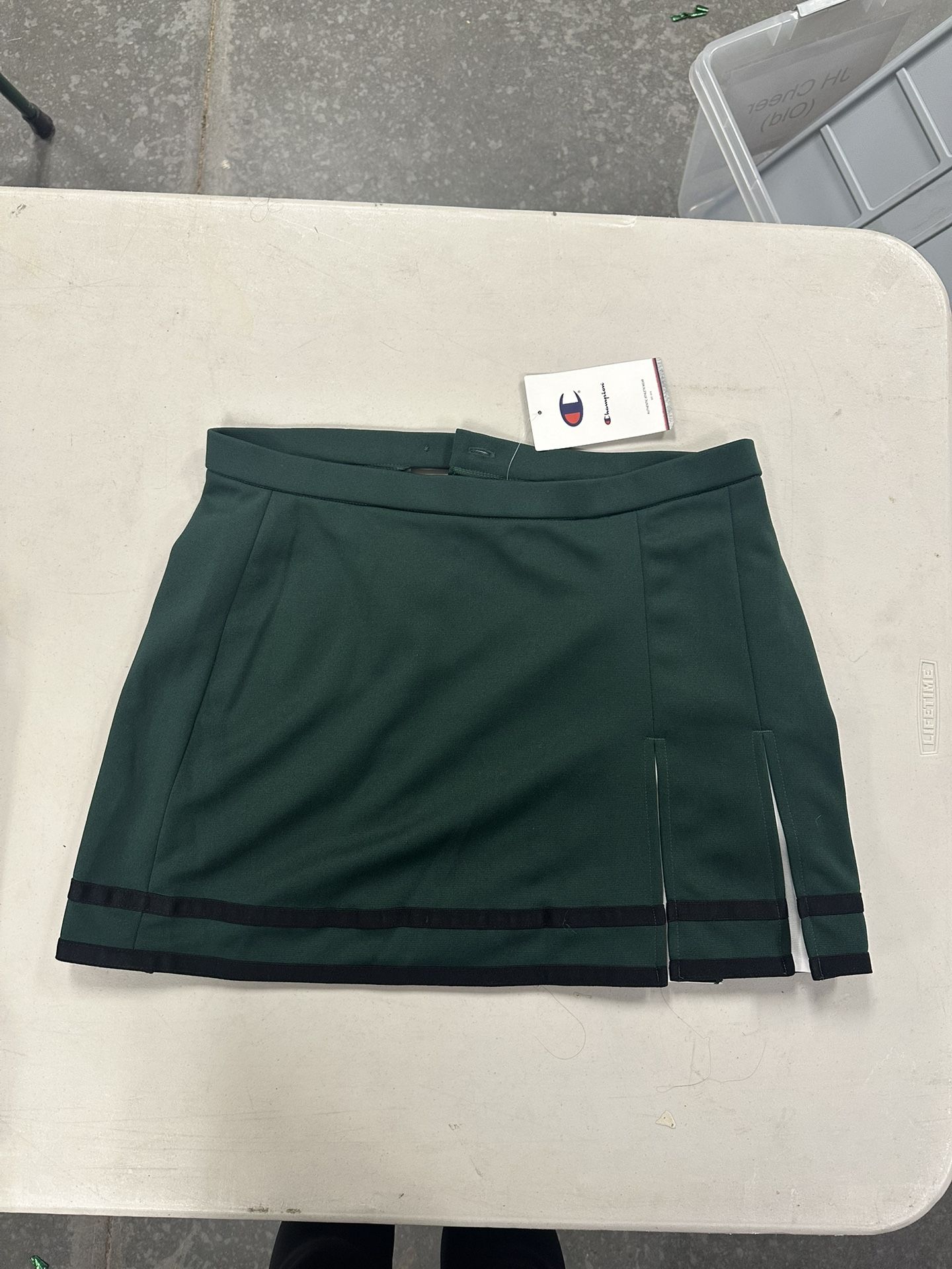 Green Champion Cheer Skirts 