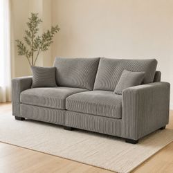 New 3-Seater Corduroy Sofa – $299.99