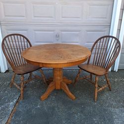 Oak Table And Chairs