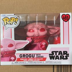 Funko Pop Pink Grogu with Cookies #493