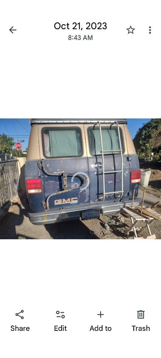 1989 Van Rv  GMC (NOP) DOES NOT RUN 