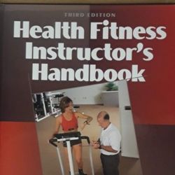 NEW!  HEALTH FITNESS INSTRUCTOR'S HANDBOOK (Hardcover book)