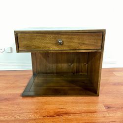 Pristine Crate & Barrel "Hayden" C-Shape Nightstand / Side Table
