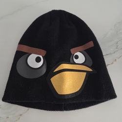 Angry Birds Black Beanie Like New