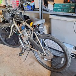 BICYCLE WITH GAS MOTOR SIZE 26