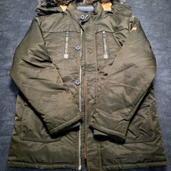 Olive Green Winter Parka