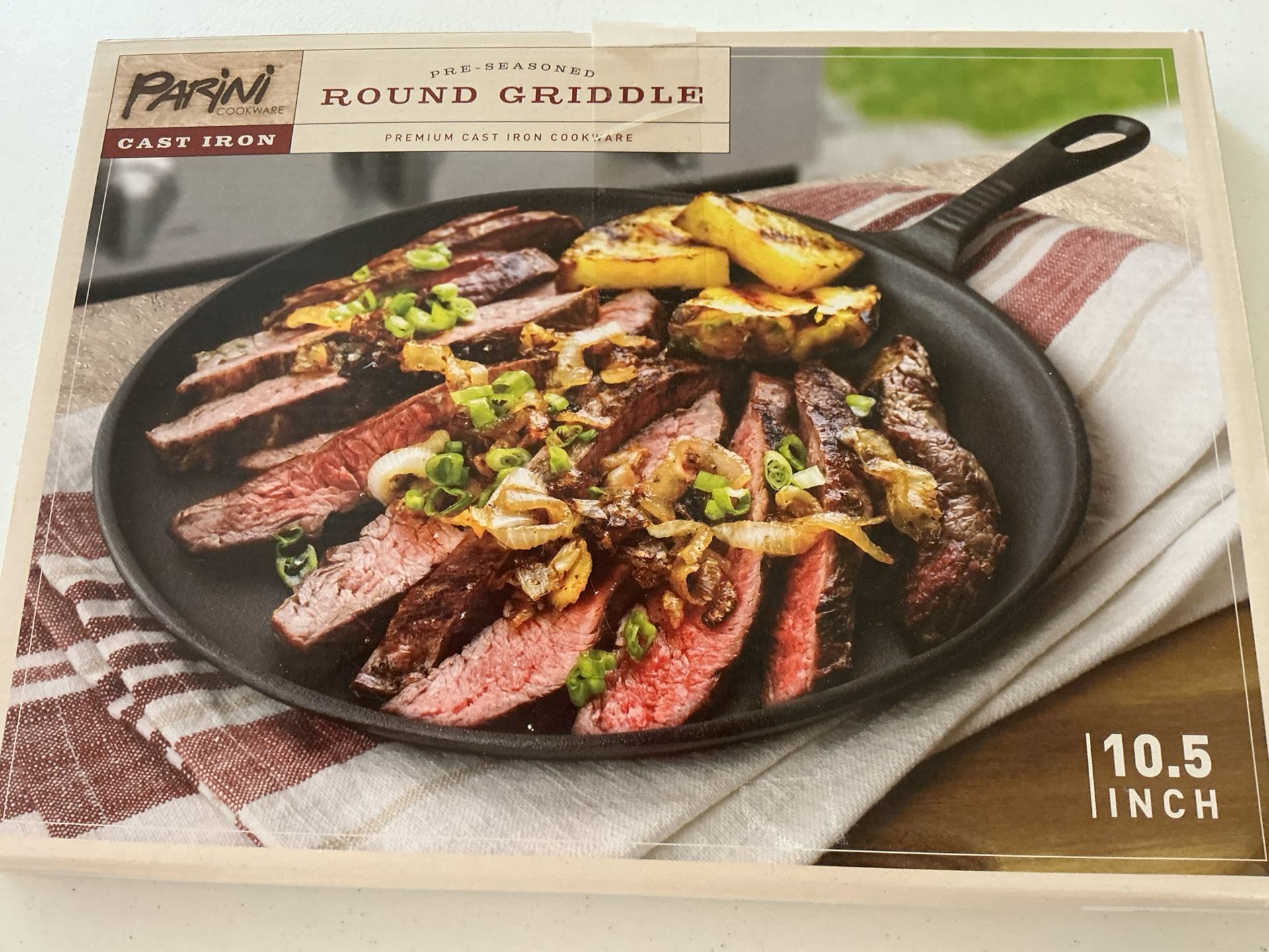 Parini Cast Iron Round Griddle