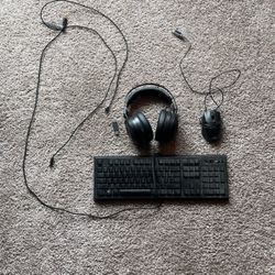 Pc gaming Mouse, keyboard, and headset