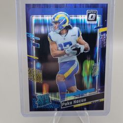 2023 Optic Puka Nacua Rated Rookie Purple Shock Rc