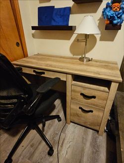 Desk and chair