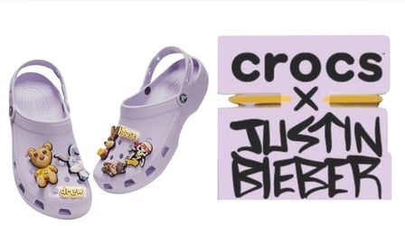 Brand NEW JUSTIN BIEBER Crocs
