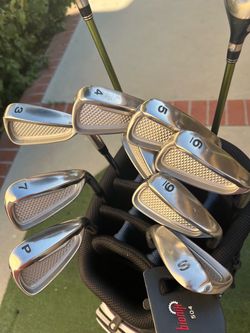 MAXFLI Irons (Regular Shaft:4-P,S)And King Cobra Driver,fairway Wood #3,5)and Putter,golf Cart Bag Included