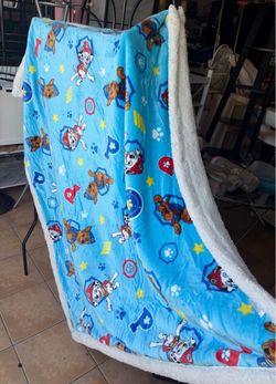 Paw Patrol Throw Blanket, Kids Sherpa Super Soft Fuzzy Plush Blanket 50 x 60 Inches Boys Girls Gifts