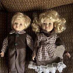 Boy And Girl, Antique Dolls As A Set