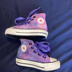 Converse TieDye Pink Purple Toddler 3 