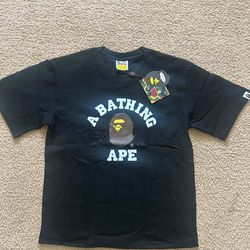Bape college tee black