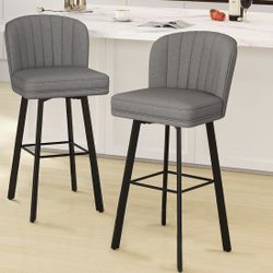 2 Brand New Swivel Bar Stools 