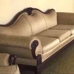 Vintage Empire Eagle Carved Sofa