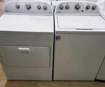 Large GE Electric Laundry Set
