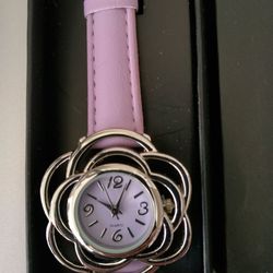 Avon Full Bloom Flower Watch Lavender