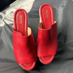 Red Michael Kors Shoes Size 7.5