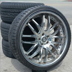 22" Dodge Charger Challenger Chrysler 300c Wheels and tires Setof4 Rines Y