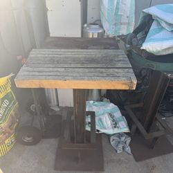 2 Metal Table Bases 