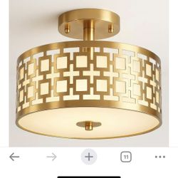 Semi Flush Mount Dimmable Ceiling Light