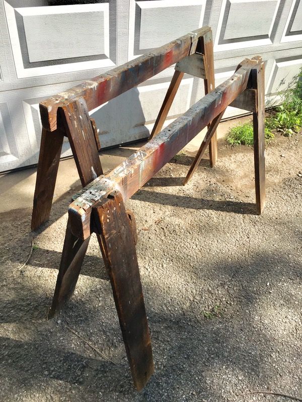Antique Sawhorse Table Legs