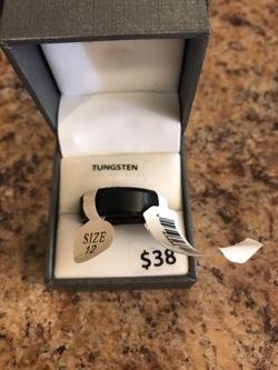 Tungsten matte black ring