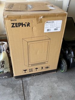 Zephyr PRB24C01BG 24" Presrv Single Zone Beverage Cooler with PreciseTemp and Active Cooling Technology - Stainless Steel