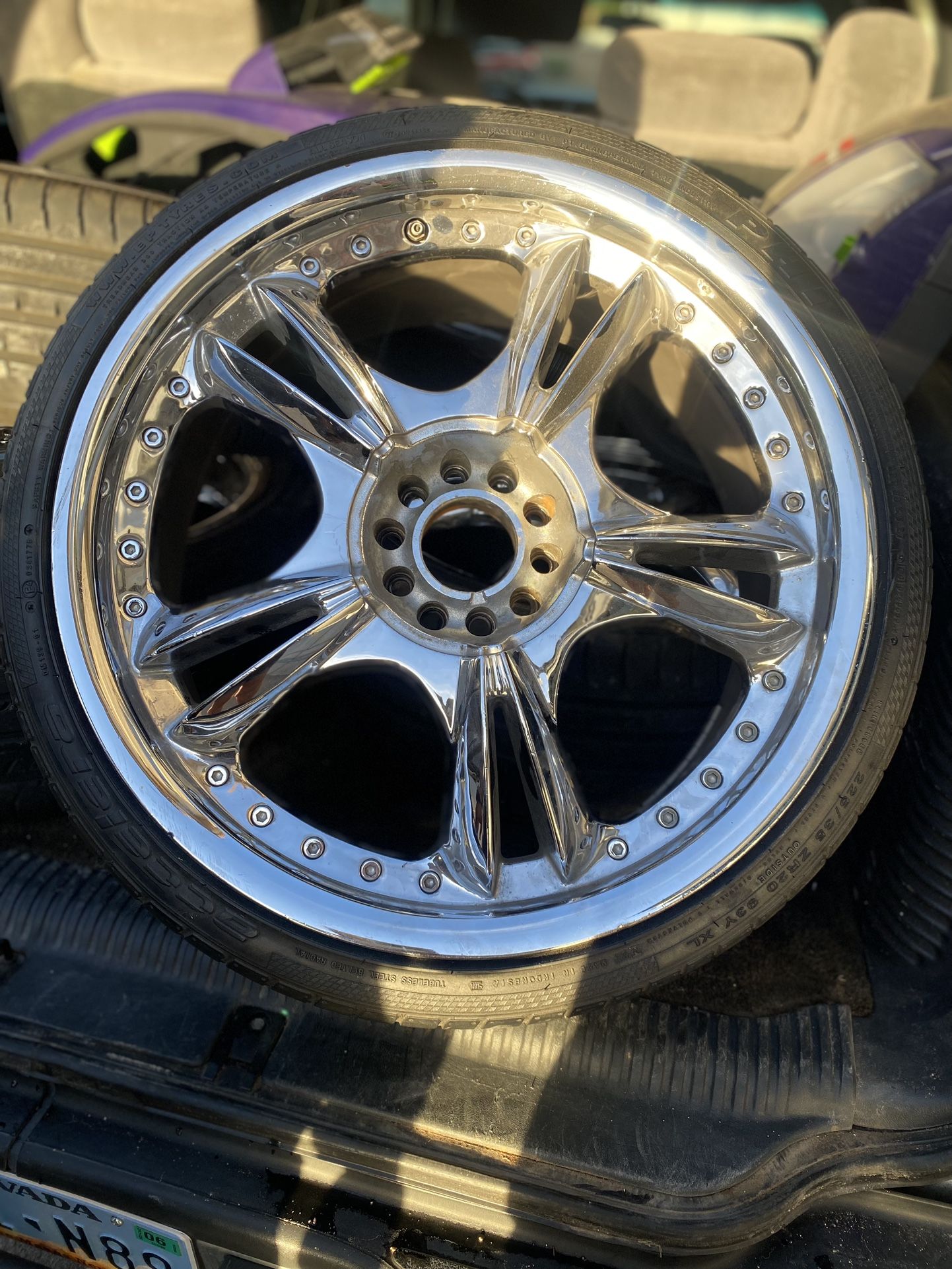 Tires With Rims 20 Inch Dubs Wheels Chrome $150