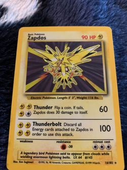 Zapdos base set one