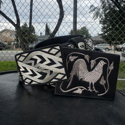 Cinto Con Cartera De Plata Original 