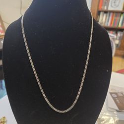 GLD 3MM 24in Micro Cuban Chain in White Gold