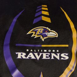 The Nike Tee Baltimore Ravens Dri-Fit Black Shirt. Size Large