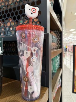 Starbucks x Target Cake Pop Clear Cold Cup w/ Straw Topper